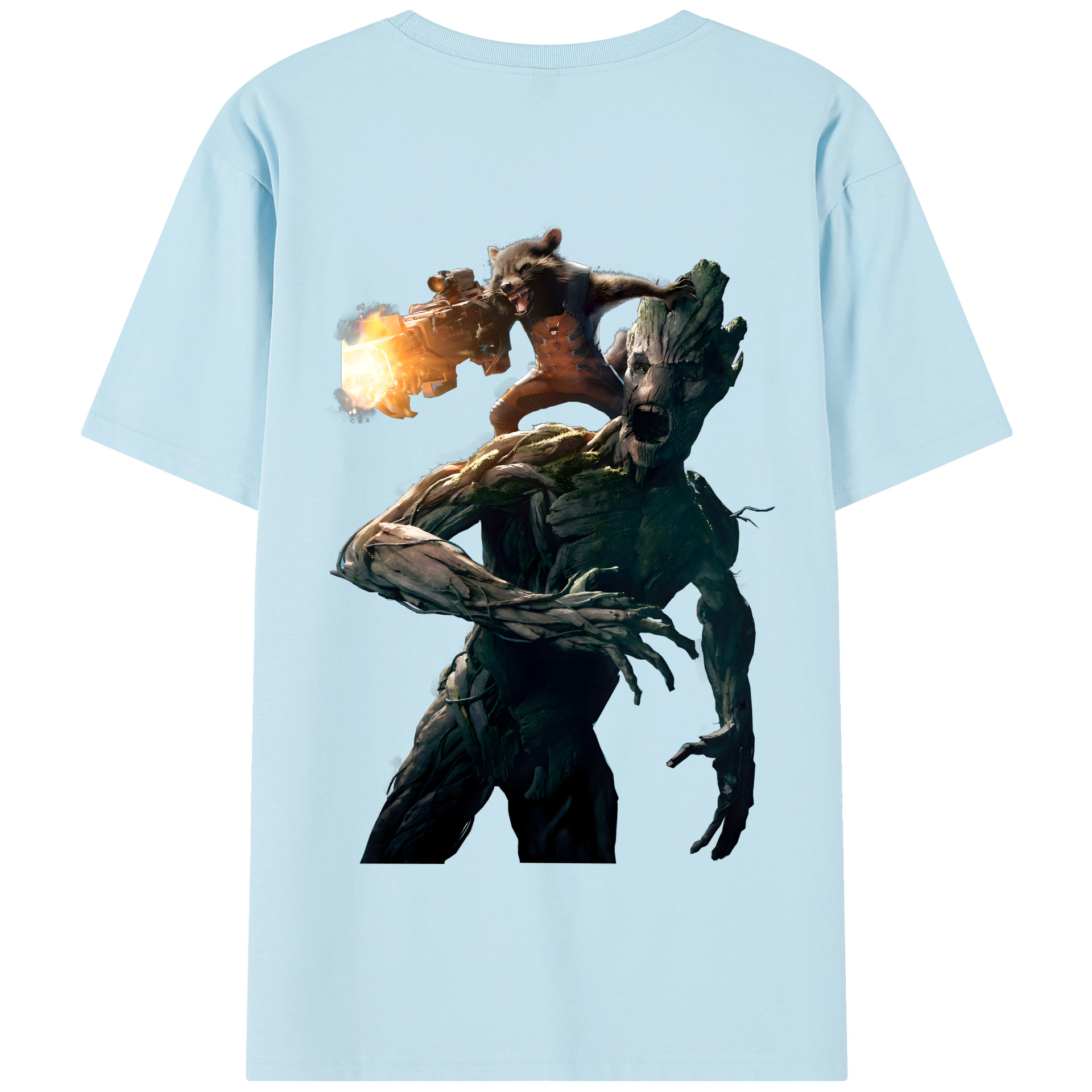 （画像用） アベンジャーズ The Avengers 綿100％半袖Tシャツ（背面プリント）
